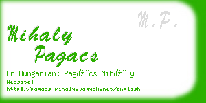 mihaly pagacs business card